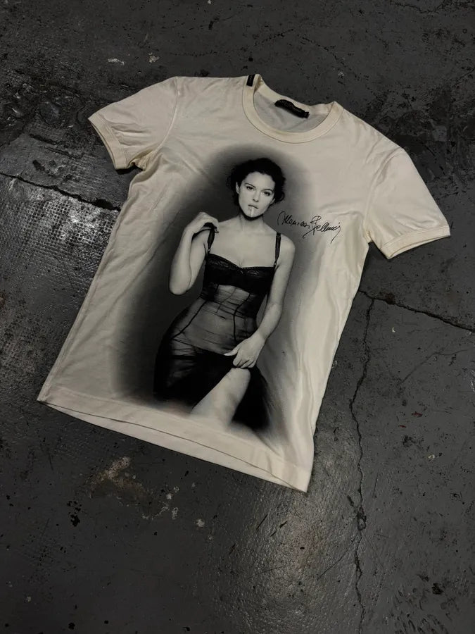 2000s Dolce & Gabbana Monica Belluci White T-Shirt nAMwSdm 2