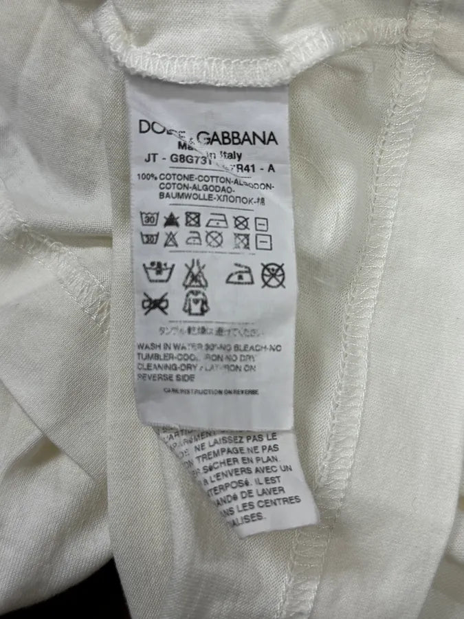 2000s Dolce & Gabbana Monica Belluci White T-Shirt nAMwSdm 8
