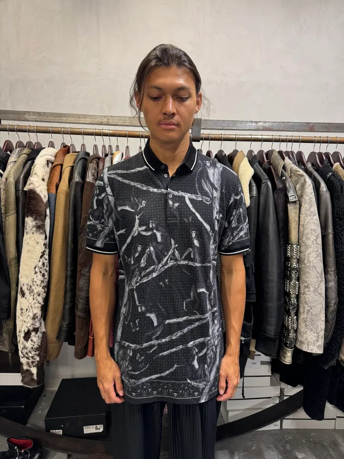 2010s Dolce & Gabbana Monkey Tree Black Polo yQDUTAQ 1