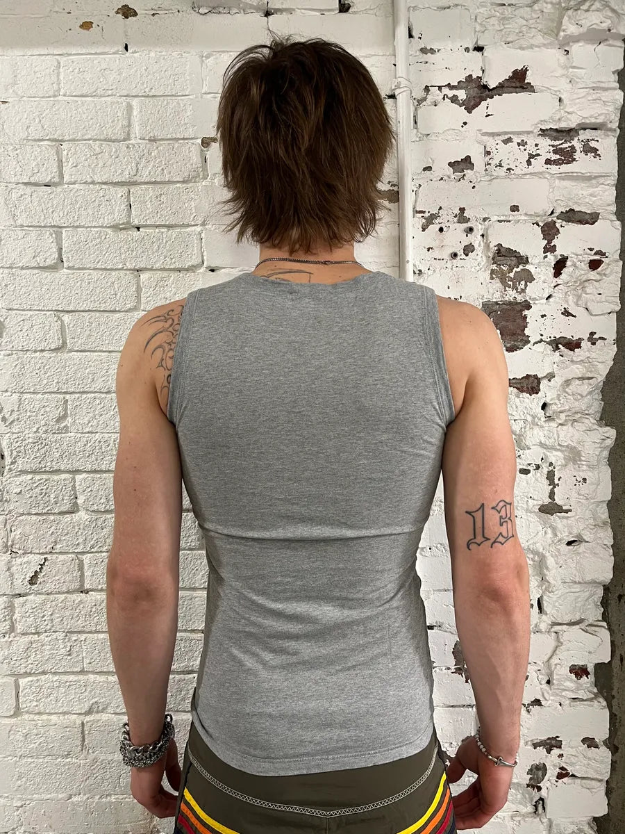 2000s Dolce & Gabbana Movie Grey Tank Top beDxANd 2