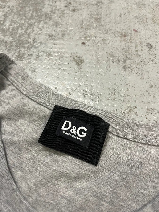 2000s Dolce & Gabbana Movie Grey Tank Top beDxANd 5