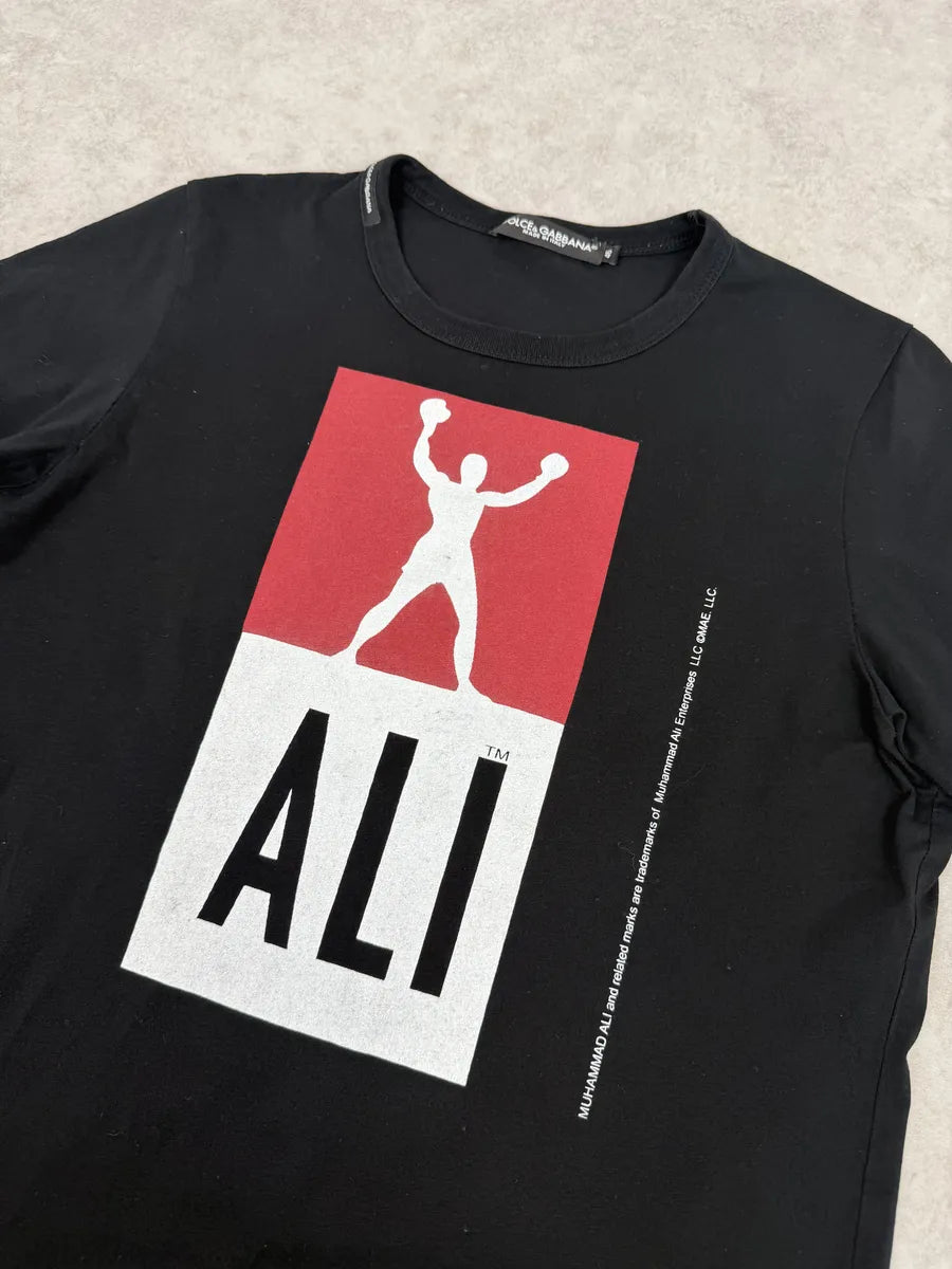 2000s Dolce & Gabbana Muhammad Ali Black T-Shirt KVzaatW 4
