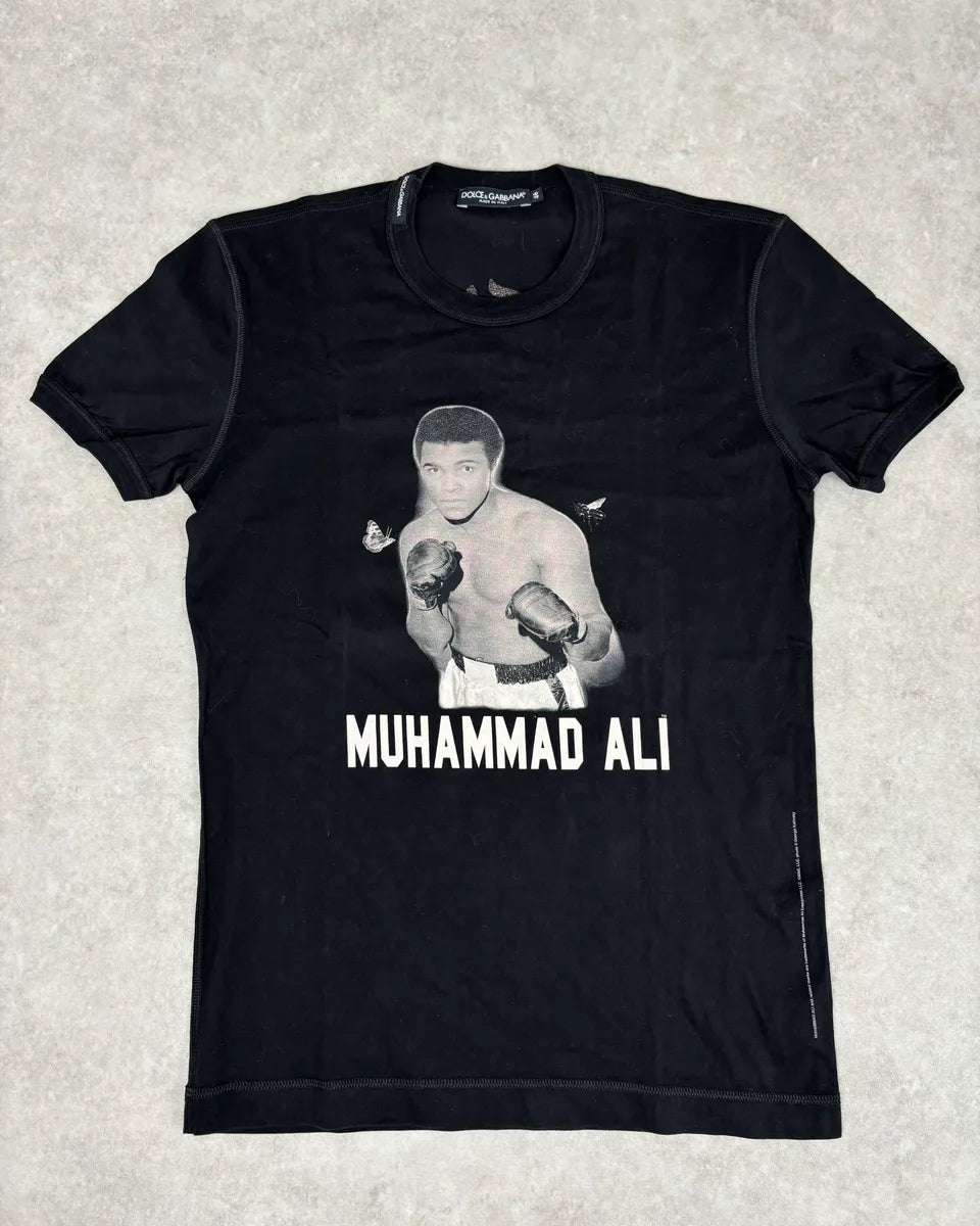 2000s Dolce & Gabbana Muhammad Ali Black T-Shirt UDcckJM 0