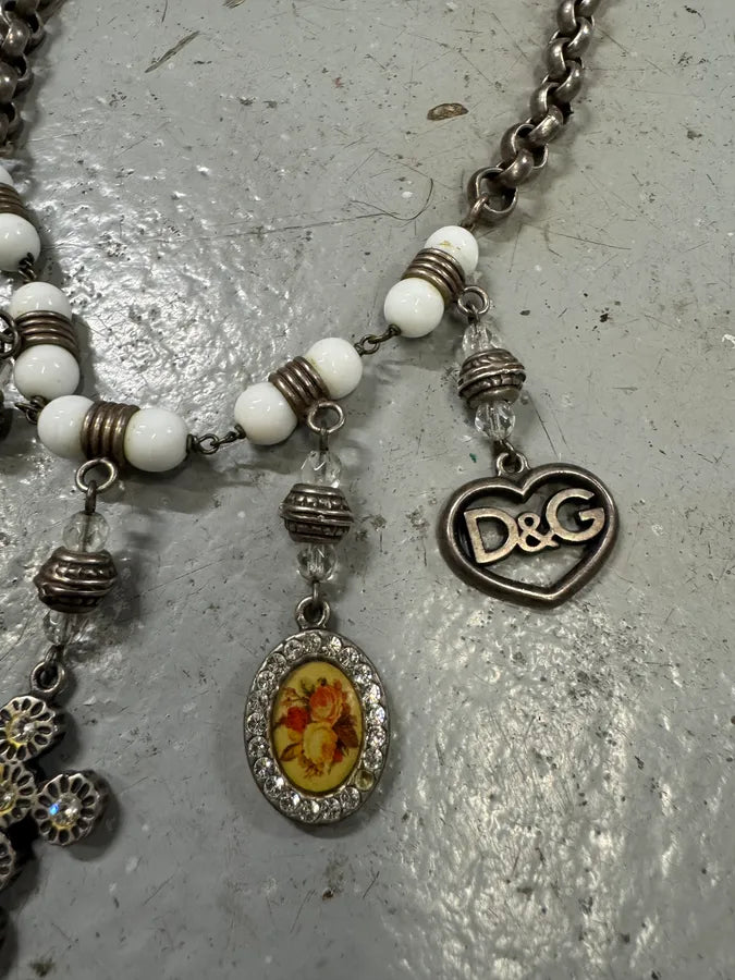 2000s Dolce & Gabbana Multi Pendants Catholic Necklace vlsOaSl 5