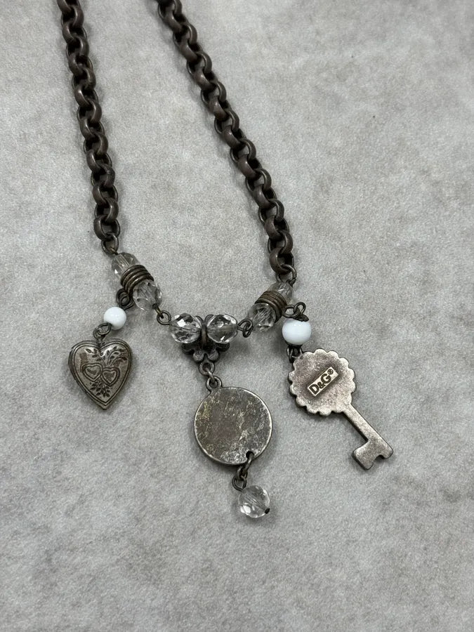 2000s Dolce & Gabbana Multi Pendants Necklace StEXqCU 4