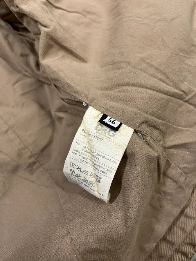 2000s Dolce & Gabbana Multi-Pocket Beige Cargo Jacket JCMZjzM 9