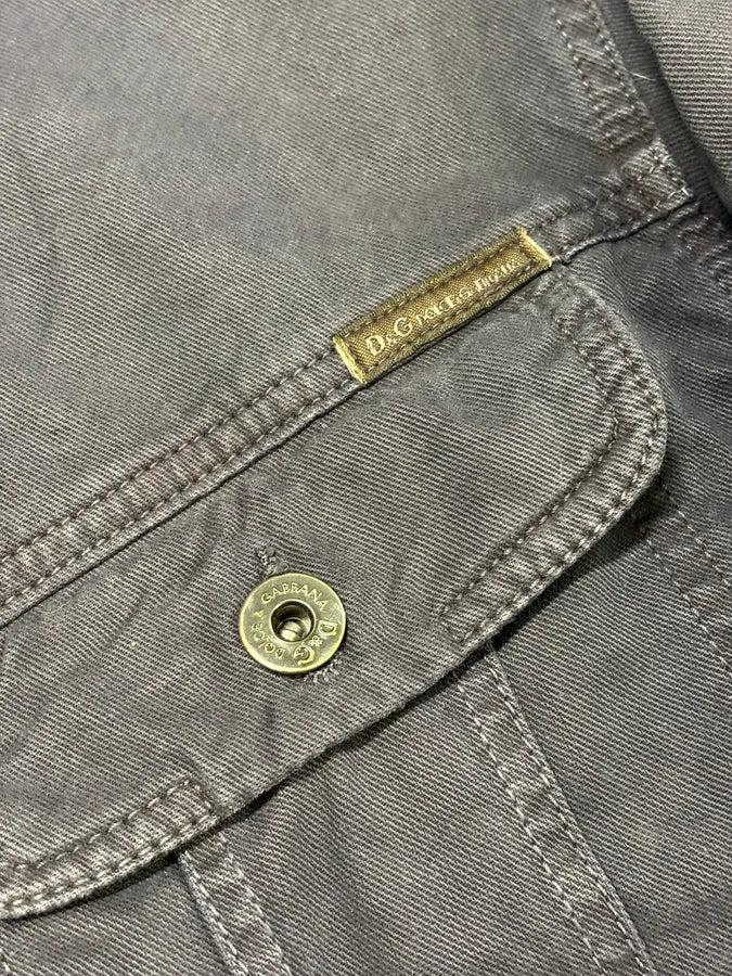 2000s Dolce & Gabbana Multi Pocket Navy Denim Jacket wdhnPMl 8