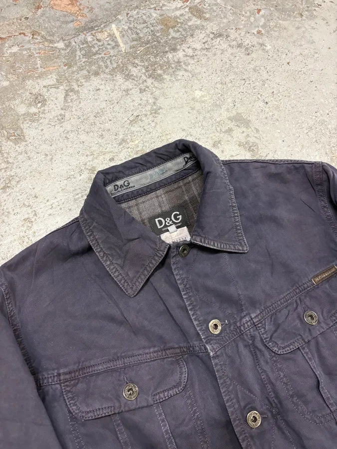 2000s Dolce & Gabbana Multi Pocket Navy Denim Jacket wdhnPMl 4