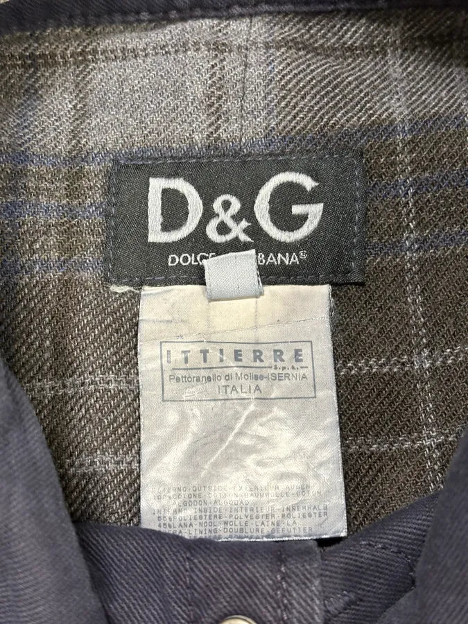2000s Dolce & Gabbana Multi Pocket Navy Denim Jacket wdhnPMl 9