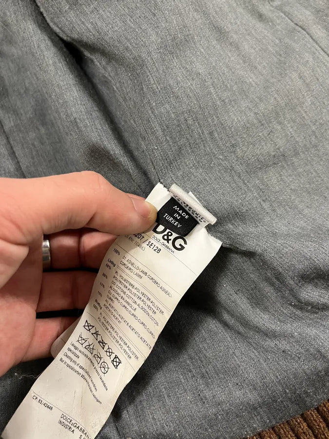 2000s Dolce & Gabbana Multi Pockets Brown Leather Jacket fnyJUHl 10