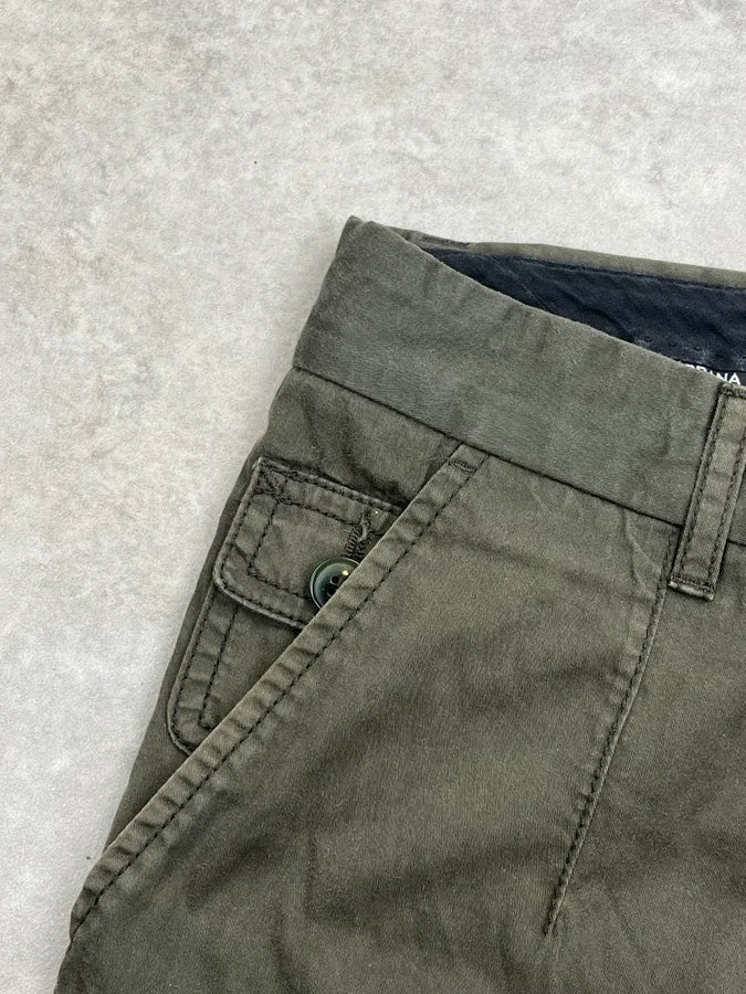 SS2008 Dolce & Gabbana Multi Pockets Olive Cargo Pants kOhJSLM 10