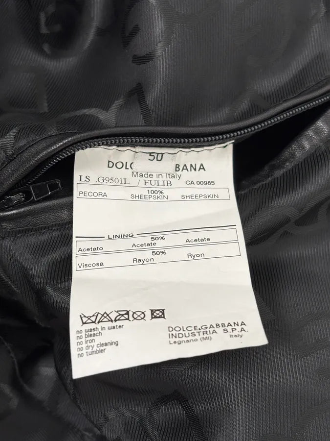 2010s Dolce & Gabbana Multi Zip Black Sheep Leather Jacket GGQHVIo 10