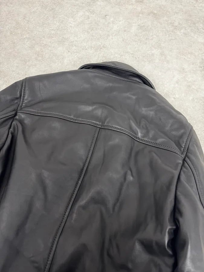 2000s Dolce & Gabbana Multi-Zip Black Leather Jacket tqviTIw 5