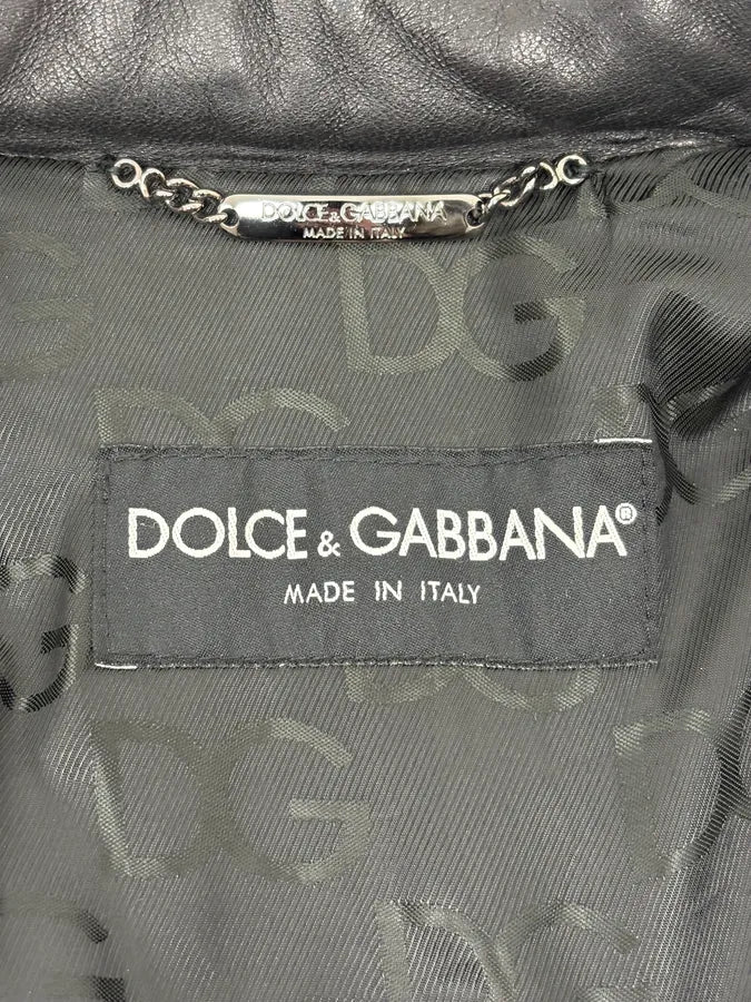 2010s Dolce & Gabbana Multi Zip Black Sheep Leather Jacket GGQHVIo 8