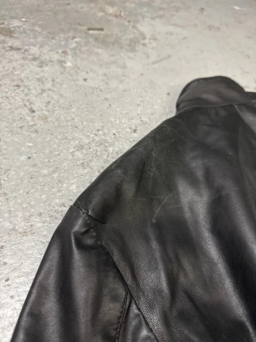 2000s Dolce & Gabbana Multi Zips Black Leather Jacket BbviacJ 7