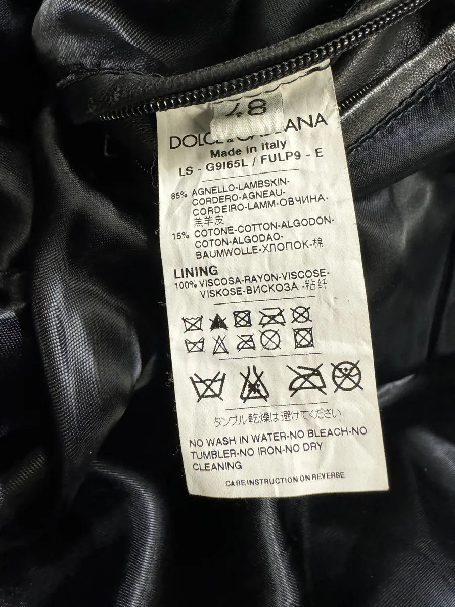 2000s Dolce & Gabbana Multi Zips Black Leather Jacket BbviacJ 9