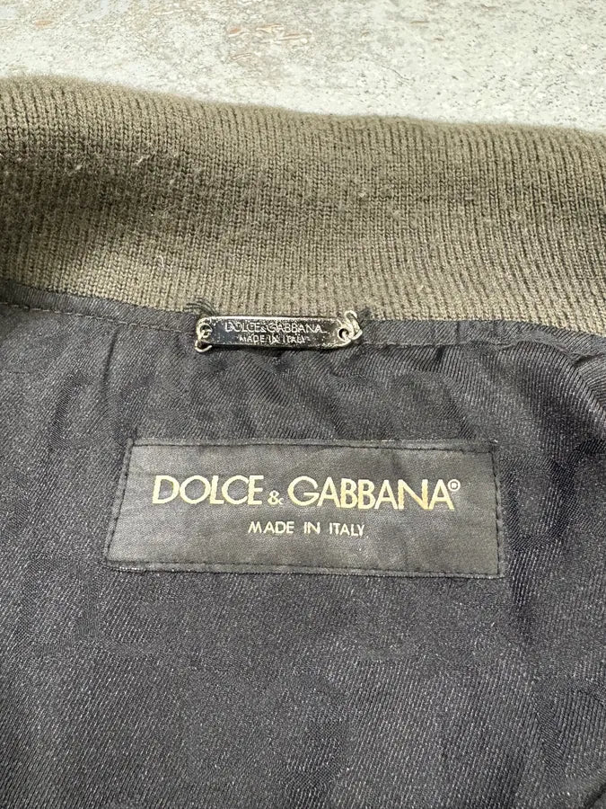 2000s Dolce & Gabbana Multi Zips Brown Bronze Leather Jacket (M) JAEbMDk 10