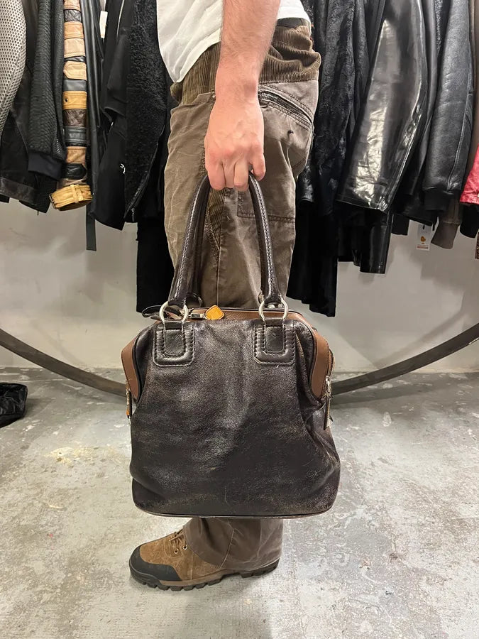 2000s Dolce & Gabbana Multi Zips Lily Leather Bag (OS) iYHzrFd 2