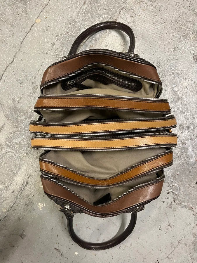 2000s Dolce & Gabbana Multi Zips Lily Leather Bag (OS) iYHzrFd 3