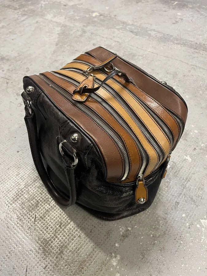 2000s Dolce & Gabbana Multi Zips Lily Leather Bag (OS) iYHzrFd 4