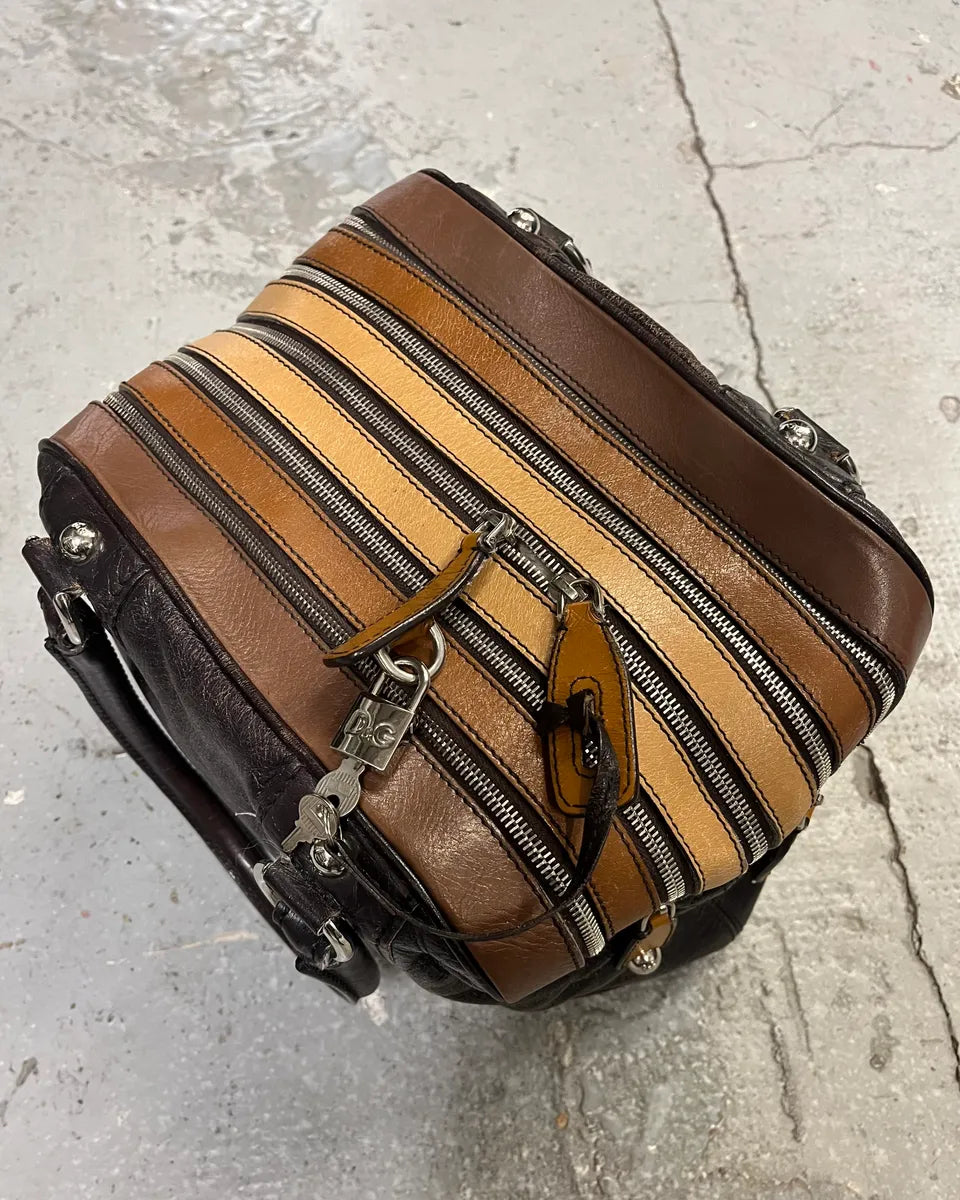 2000s Dolce & Gabbana Multi Zips Lily Leather Bag (OS) iYHzrFd 7
