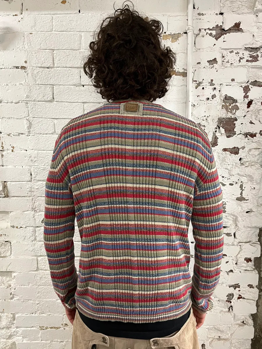 2000s Dolce & Gabbana Multicolor Striped Sweater nyTxFQh 2