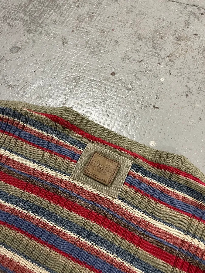 2000s Dolce & Gabbana Multicolor Striped Sweater nyTxFQh 7