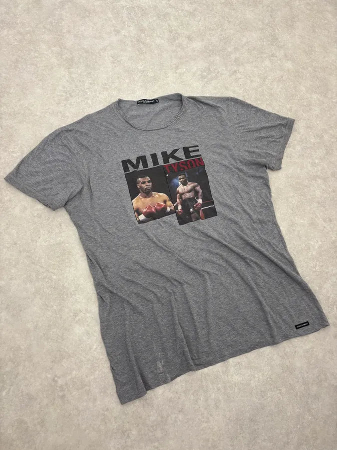 2000s Dolce & Gabbana Myke Tyson Grey T-Shirt RYWLjVc 1