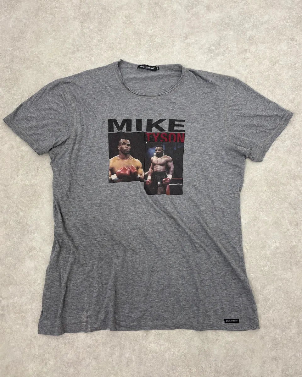 2000s Dolce & Gabbana Myke Tyson Grey T-Shirt RYWLjVc 0