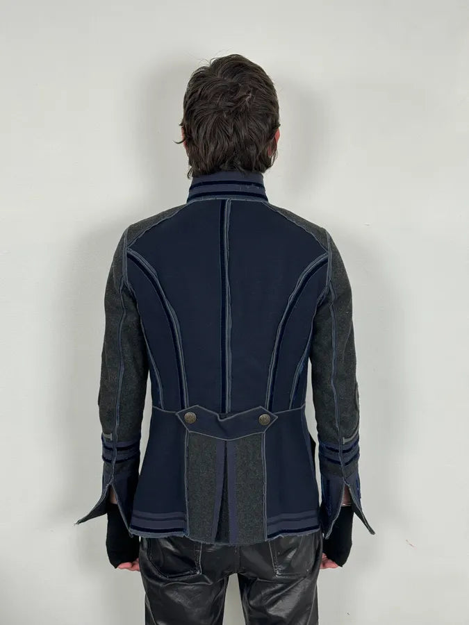 AW2009 Dolce & Gabbana Napoleon Officer Navy Wool Jacket mupGufe 3