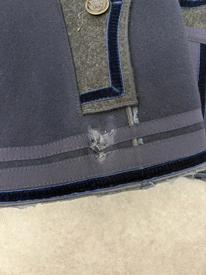 AW2009 Dolce & Gabbana Napoleon Officer Navy Wool Jacket mupGufe 10