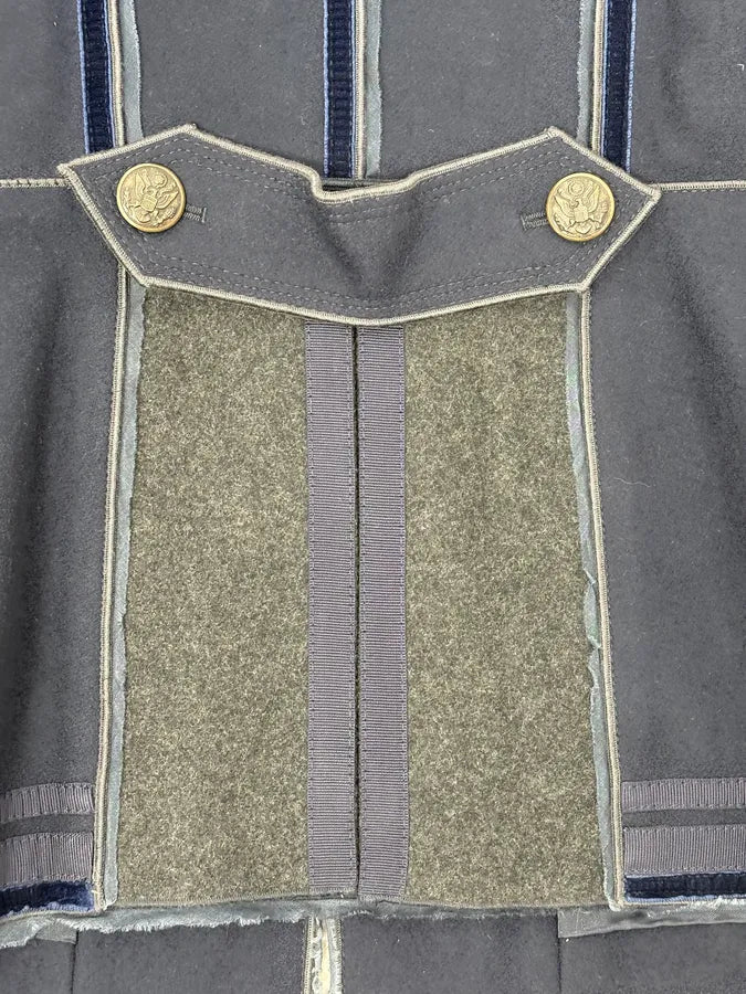 AW2009 Dolce & Gabbana Napoleon Officer Navy Wool Jacket mupGufe 11