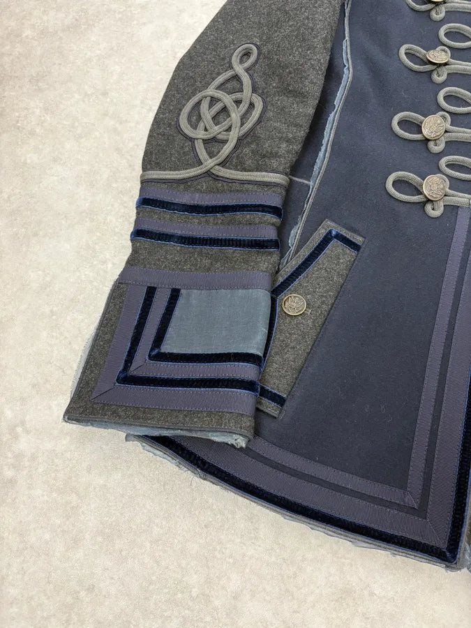 AW2009 Dolce & Gabbana Napoleon Officer Navy Wool Jacket mupGufe 8