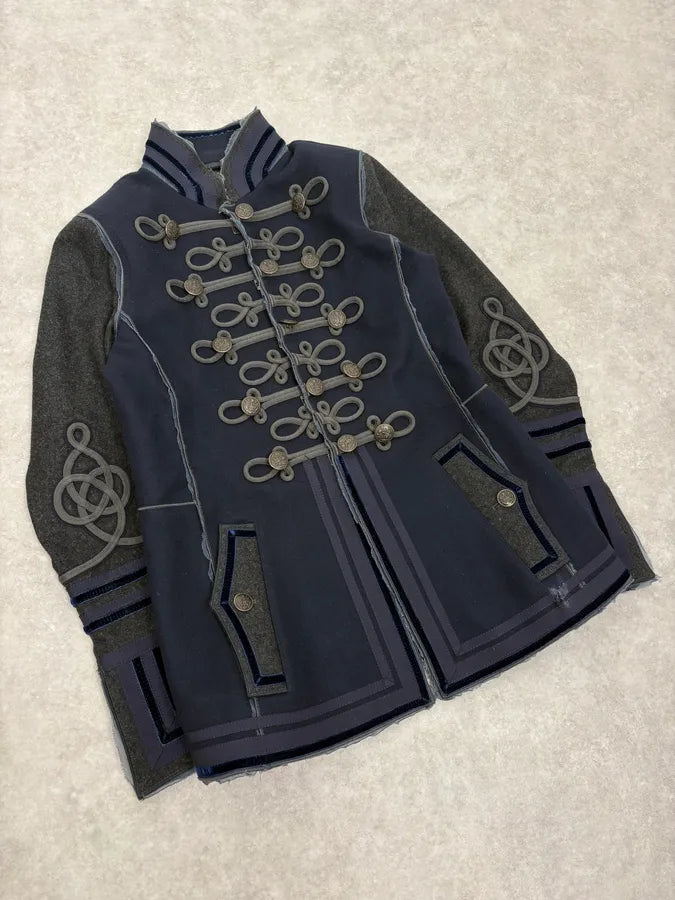 AW2009 Dolce & Gabbana Napoleon Officer Navy Wool Jacket mupGufe 4