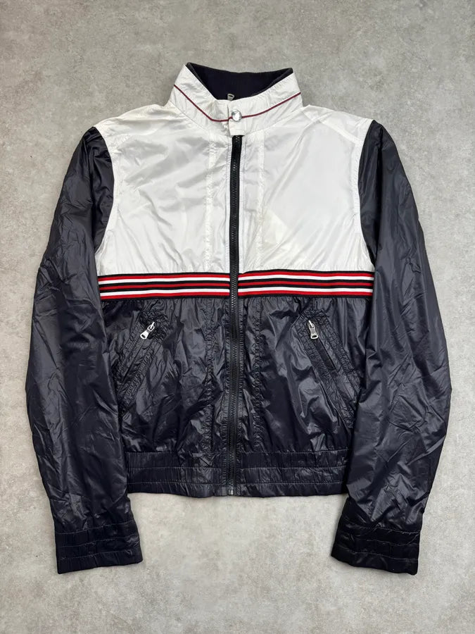 SS2006 Dolce & Gabbana Navy & White Nylon Sport Jacket zqloKqF 0
