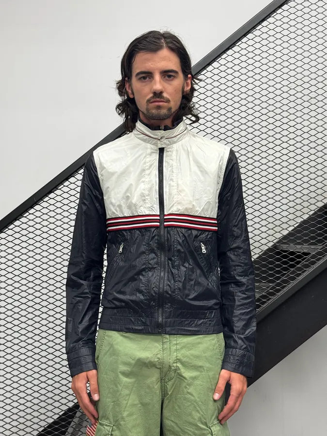 SS2006 Dolce & Gabbana Navy & White Nylon Sport Jacket zqloKqF 2