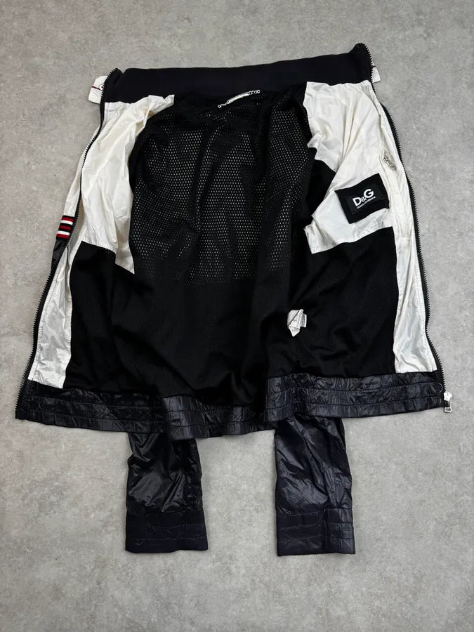 SS2006 Dolce & Gabbana Navy & White Nylon Sport Jacket zqloKqF 7
