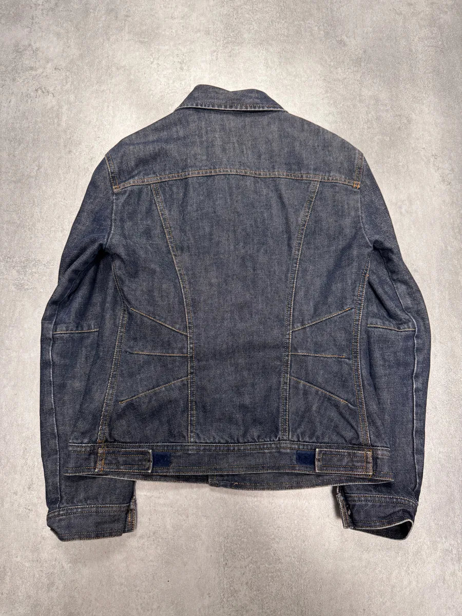 2000s Dolce & Gabbana Navy Blue Denim Jacket xaWyRko 2