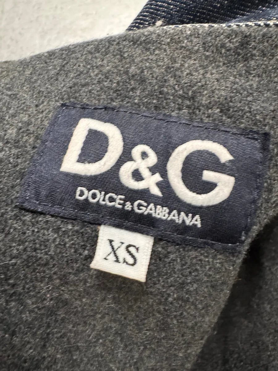 2000s Dolce & Gabbana Navy Blue Denim Jacket xaWyRko 5