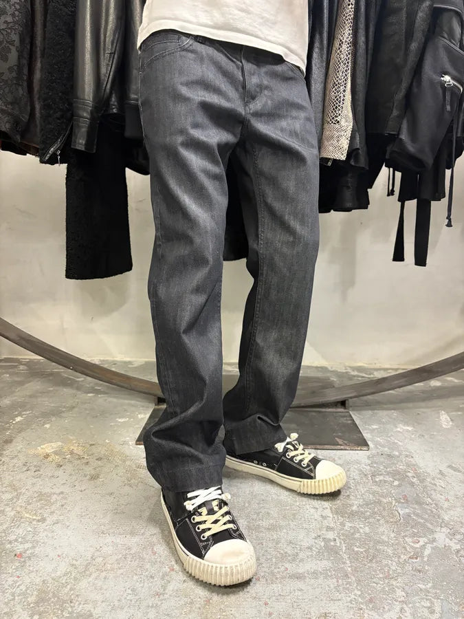 2000s Dolce & Gabbana Navy Brut Denim Jeans wdLTKvz 2