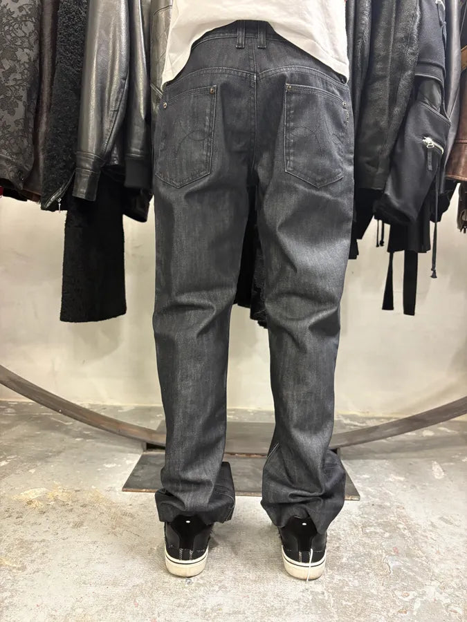 2000s Dolce & Gabbana Navy Brut Denim Jeans wdLTKvz 3