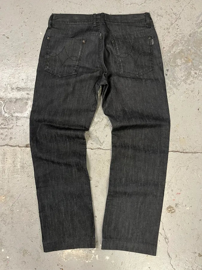 2000s Dolce & Gabbana Navy Brut Denim Jeans (S/M) wdLTKvz 6