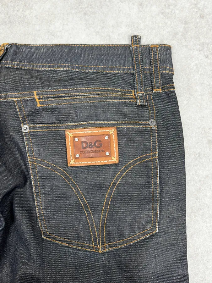 2000s Dolce & Gabbana Navy Brut Large Denim Jeans SGLdAmm 8