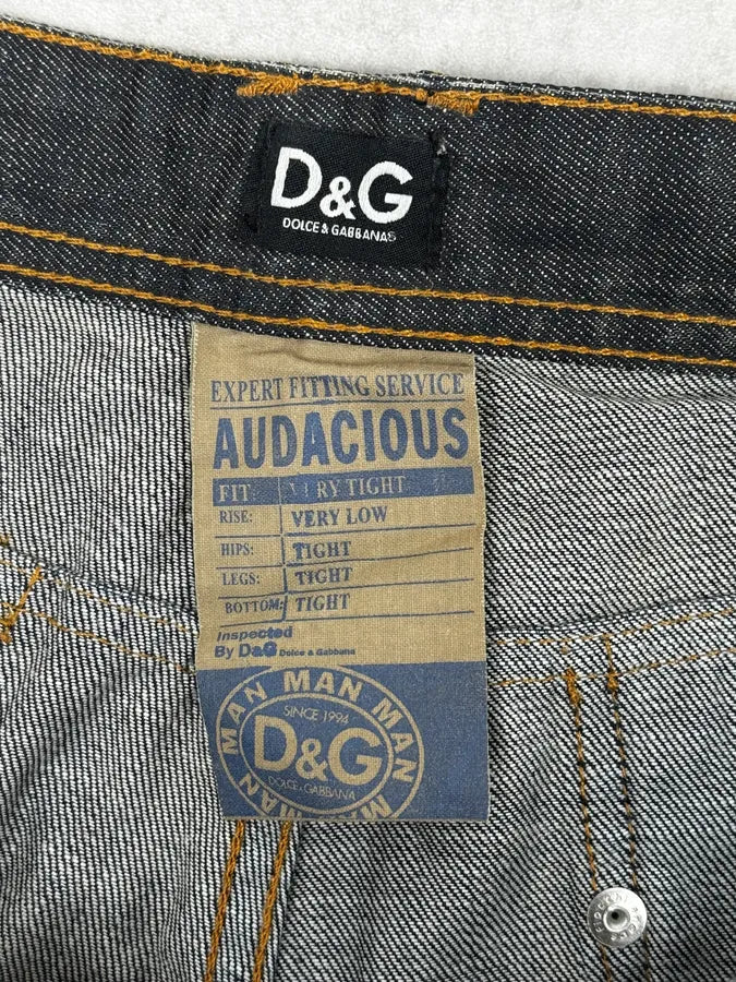 2000s Dolce & Gabbana Navy Brut Large Denim Jeans SGLdAmm 9