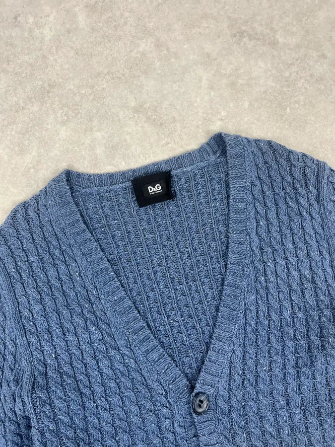 2000s Dolce & Gabbana Blue Buttoned Cardigan Sweater CFwSYpC 3