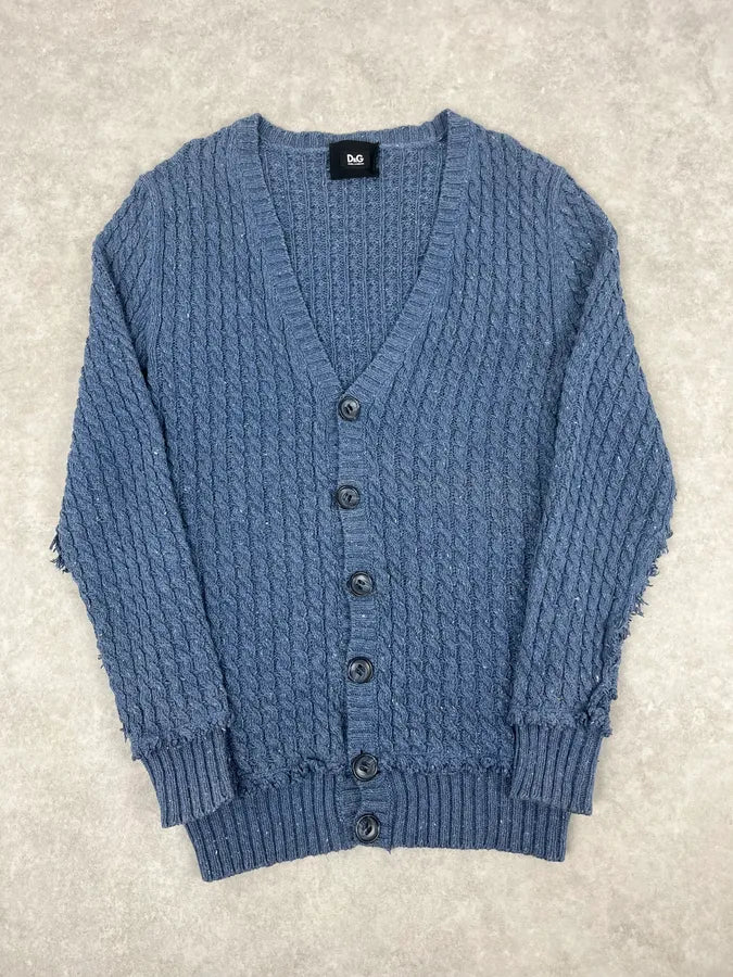 2000s Dolce & Gabbana Blue Buttoned Cardigan Sweater CFwSYpC 4