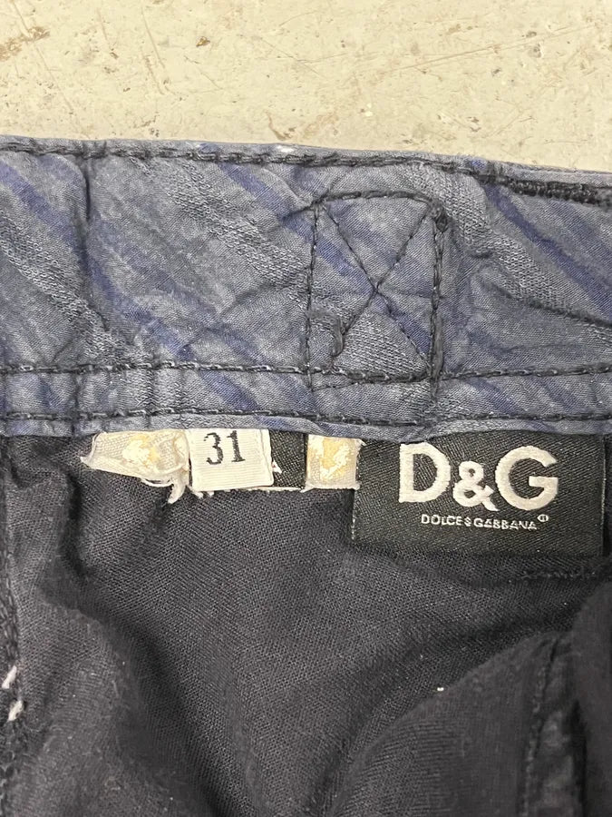 2000s Dolce & Gabbana Navy Cargo Short bfNKdxC 11