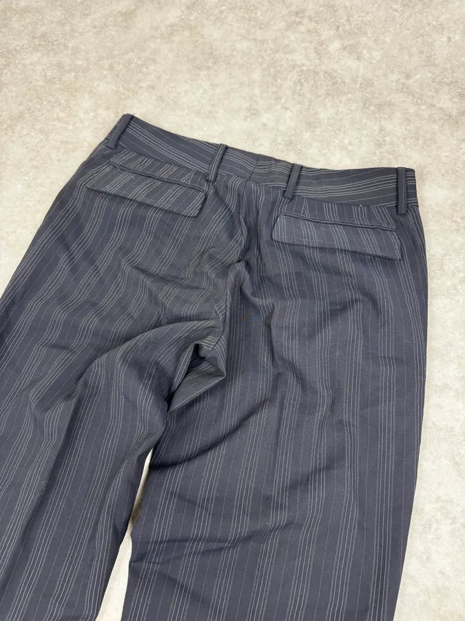 2000s Dolce & Gabbana Navy Classy Striped Pants rdVTfOm 6