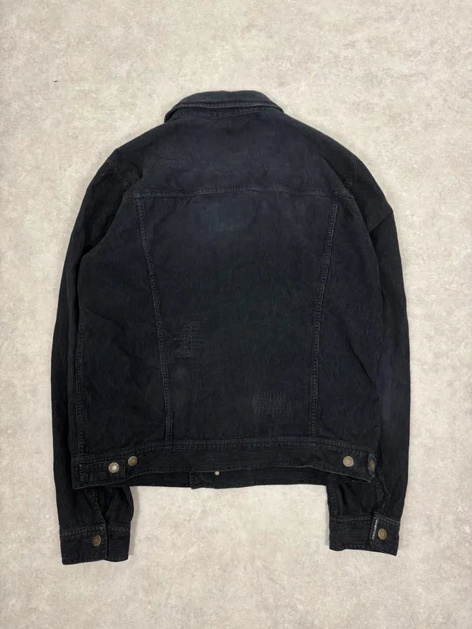 2000s Dolce & Gabbana Navy Cordurroy Jacket  LuiMqFl 6