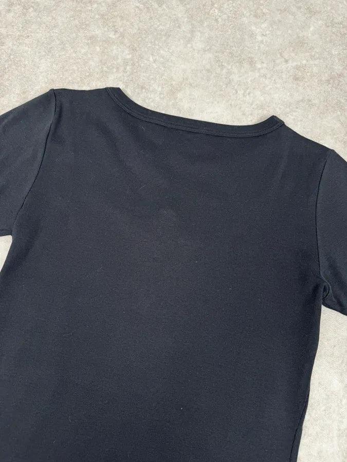 2000s Dolce & Gabbana Navy Crystal Cross T-Shirt lzEacNW 5